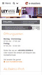 Mobile Screenshot of ley-elektrotechnik.de